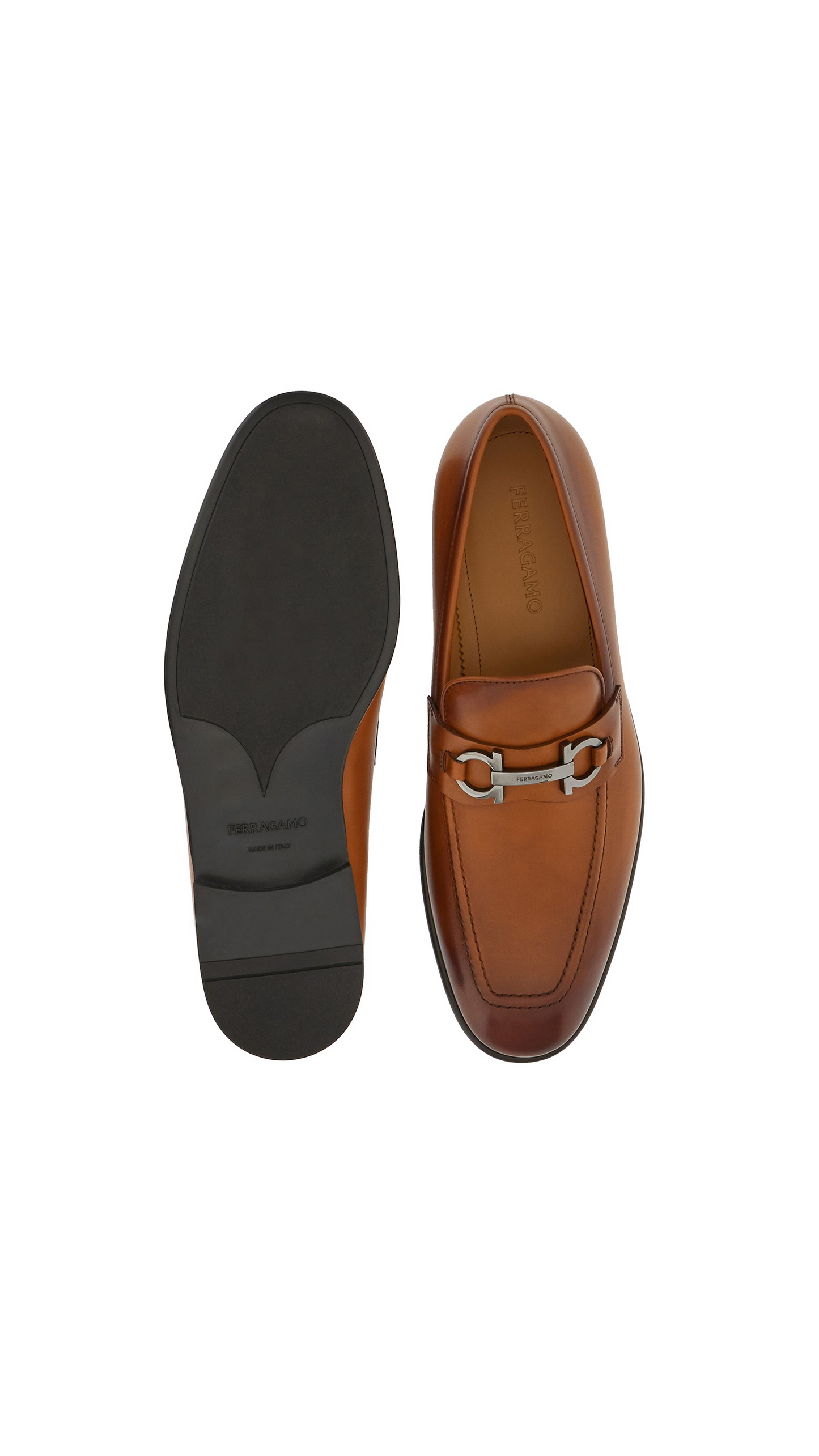 Moccasin with Gancini Ornament - Vicuña/Cookie