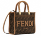 FF Fabric Small Sunshine Tote - Brown
