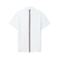 Classic Piqué Stripe Relaxed Polo - White