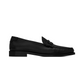 Le Loafer Penny Slippers in Smooth Leather - Black