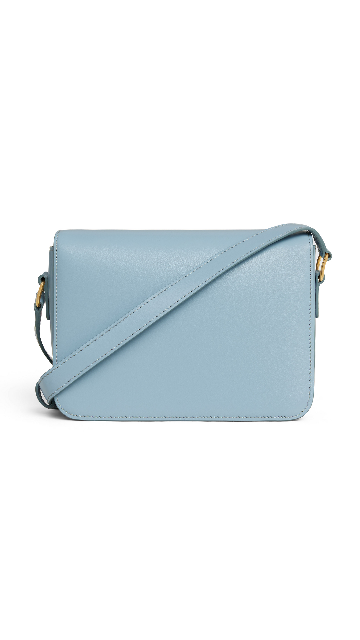 Teen Triomphe Bag in Shiny Calfskin - Pale Blue