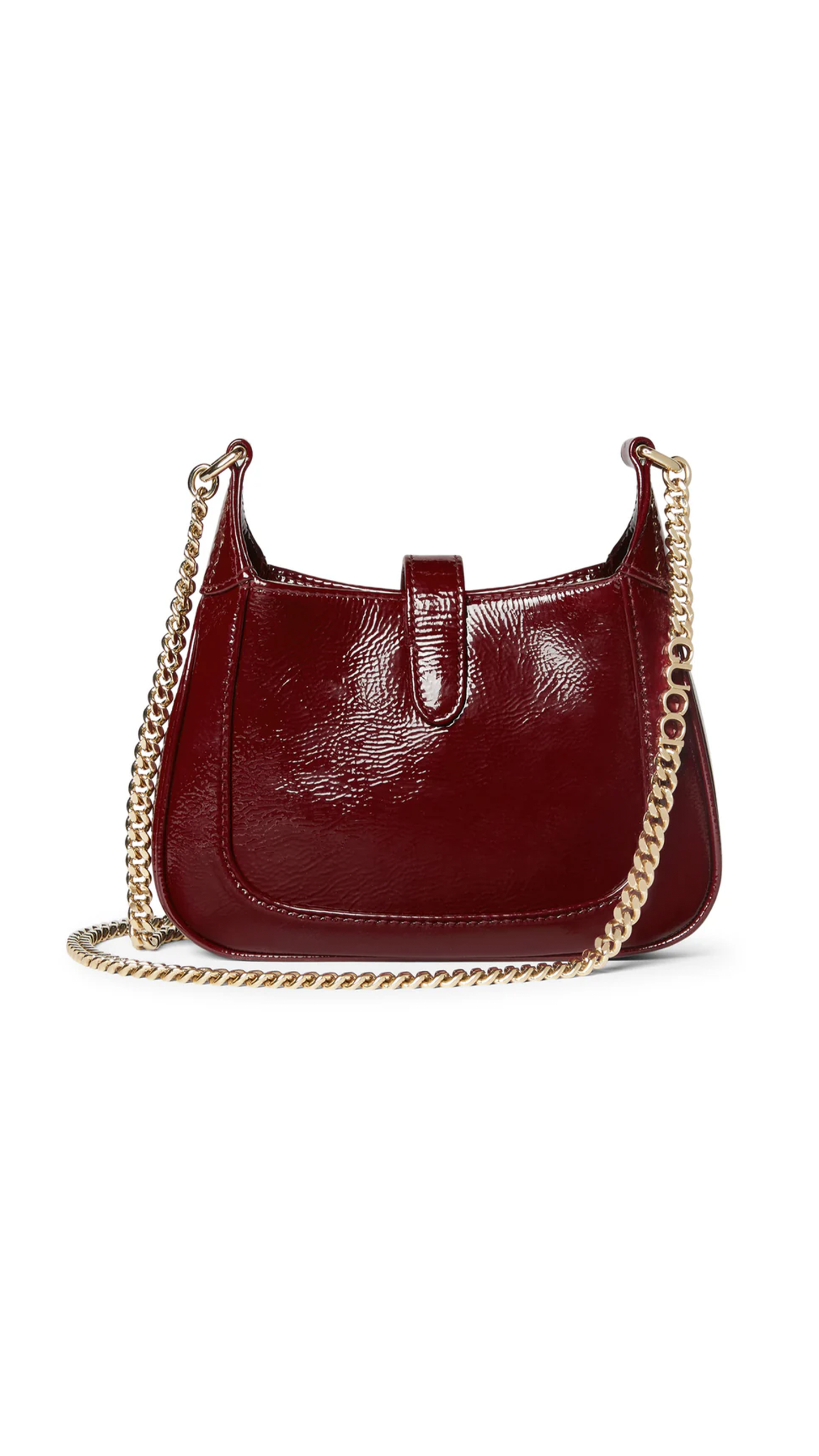 Jackie Notte Patent Mini Bag - Rosso Ancora