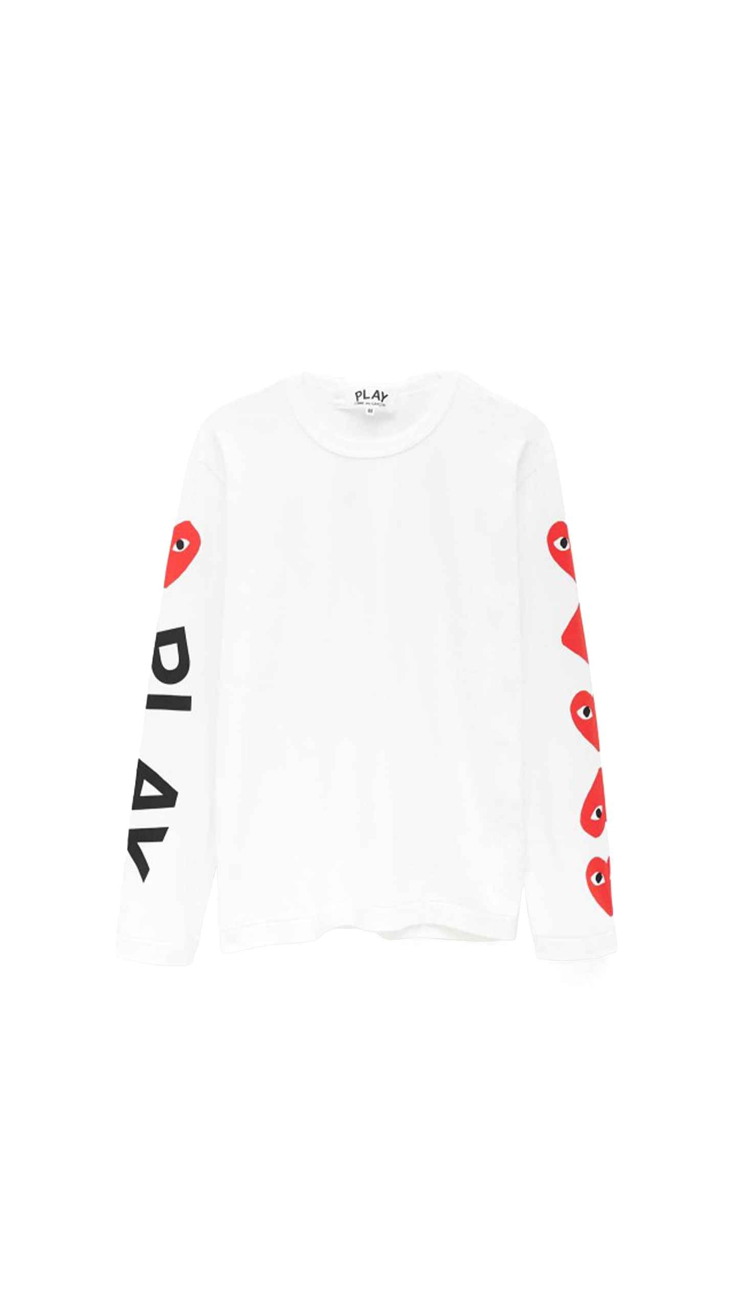 Multi-Heart Long-Sleeve T-Shirt - White
