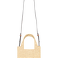 Mini LOEWE Font Tote in Raffia - Natural