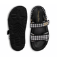 Dioract Micro-Houndstooth Print Sandals - Black/White