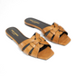 Tribute Mule in Eelskin - Tan