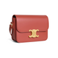 Teen Triomphe Bag in Shiny Calfskin - Red Canyon
