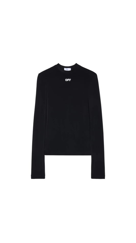 Off Stamp Second Skin L/S Crewneck - Black