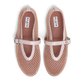 Fishnet Ballet Flats - Nude