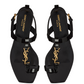 Cassandra Sandals in Patent Leather - Black