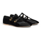 Les Ballerines Celine Babies in Patent Calfskin - Black