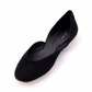 Gemma Ballet Slipper in Suede - Black