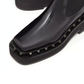 M-Way Rockstud Beatle in Calfskin with Tone-on-Tone Studs 50MM - Black