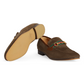 Velvet Corduroy Loafer with Horsebit - Dark Brown