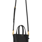 Mini Shopping Tote in Box Leather - Black