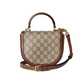 Gucci Horsebit 1955 Mini Top Handle Bag - Beige/Ebony