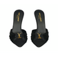 Babylon Mules in Smooth Leather - Black