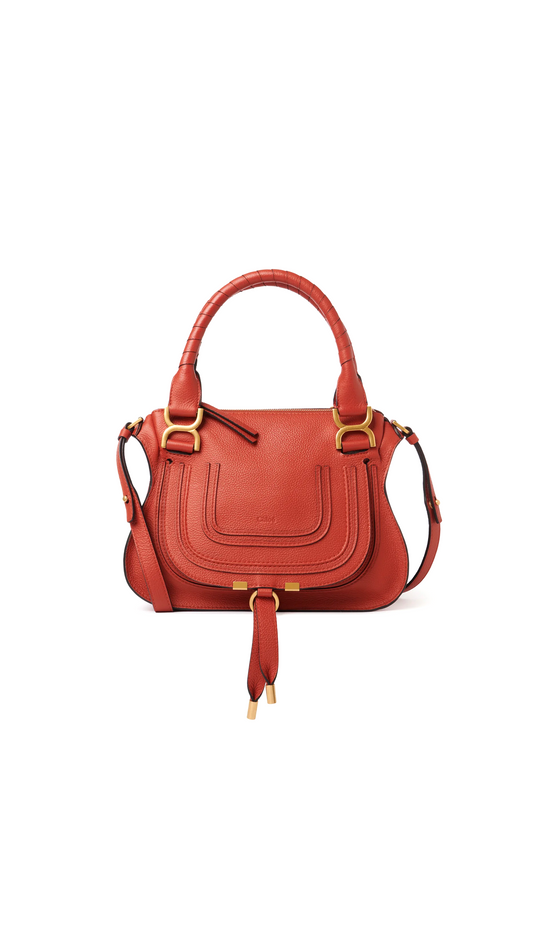 Marcie Small Double Carry Bag - Red Ochre