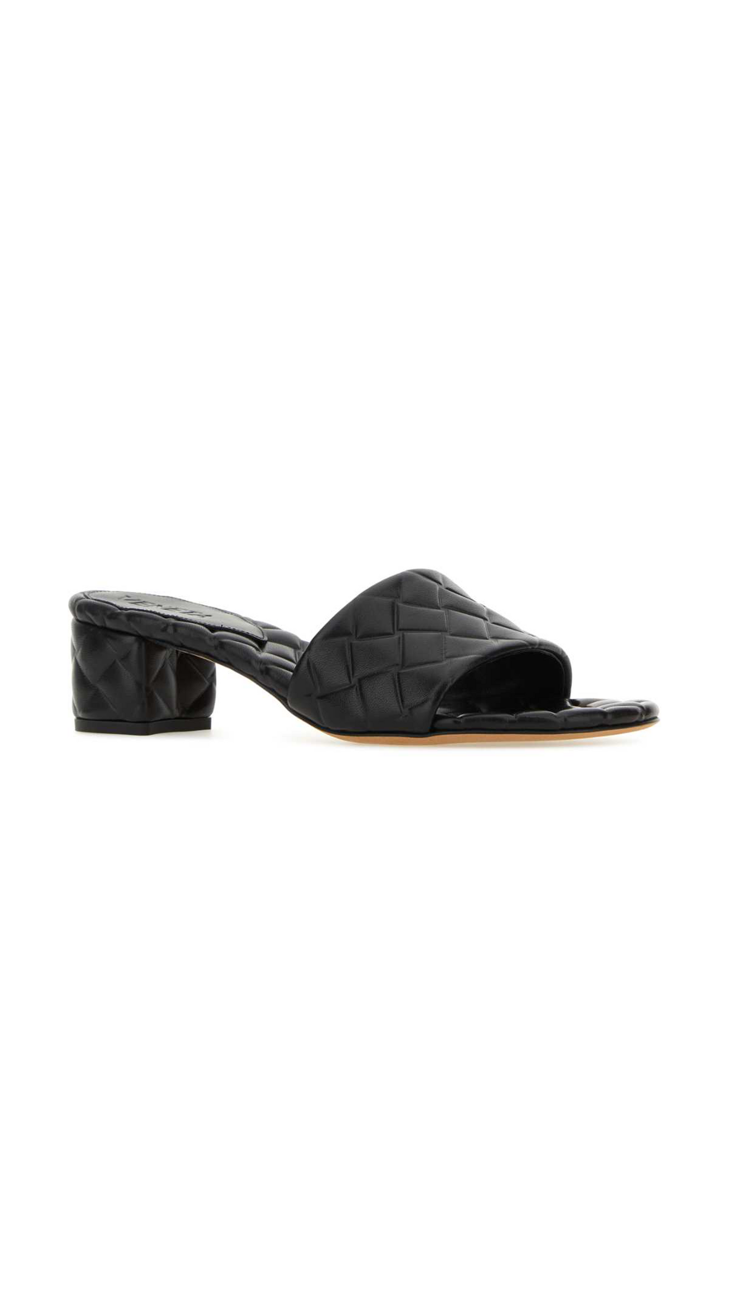 Amy Heeled Mule - Black