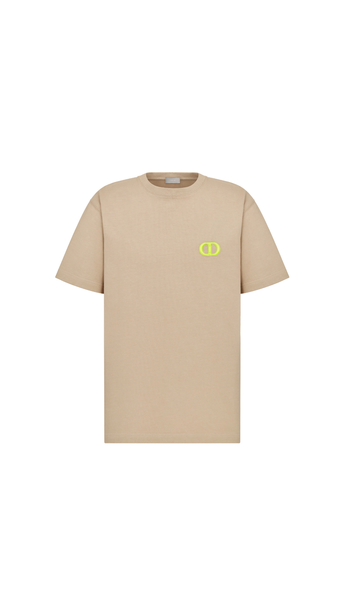 CD Icon Relaxed-Fit T-Shirt - Beige/Yellow