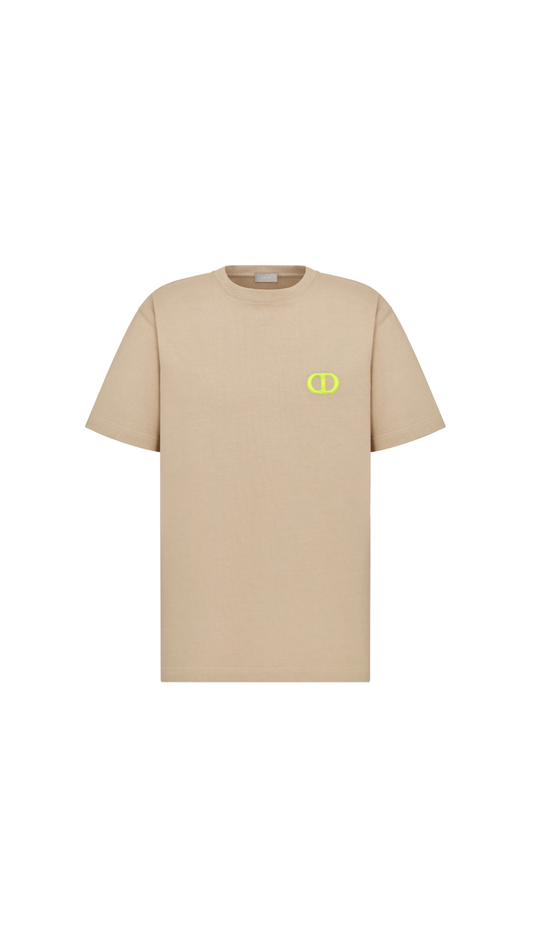 CD Icon Relaxed-Fit T-Shirt - Beige/Yellow