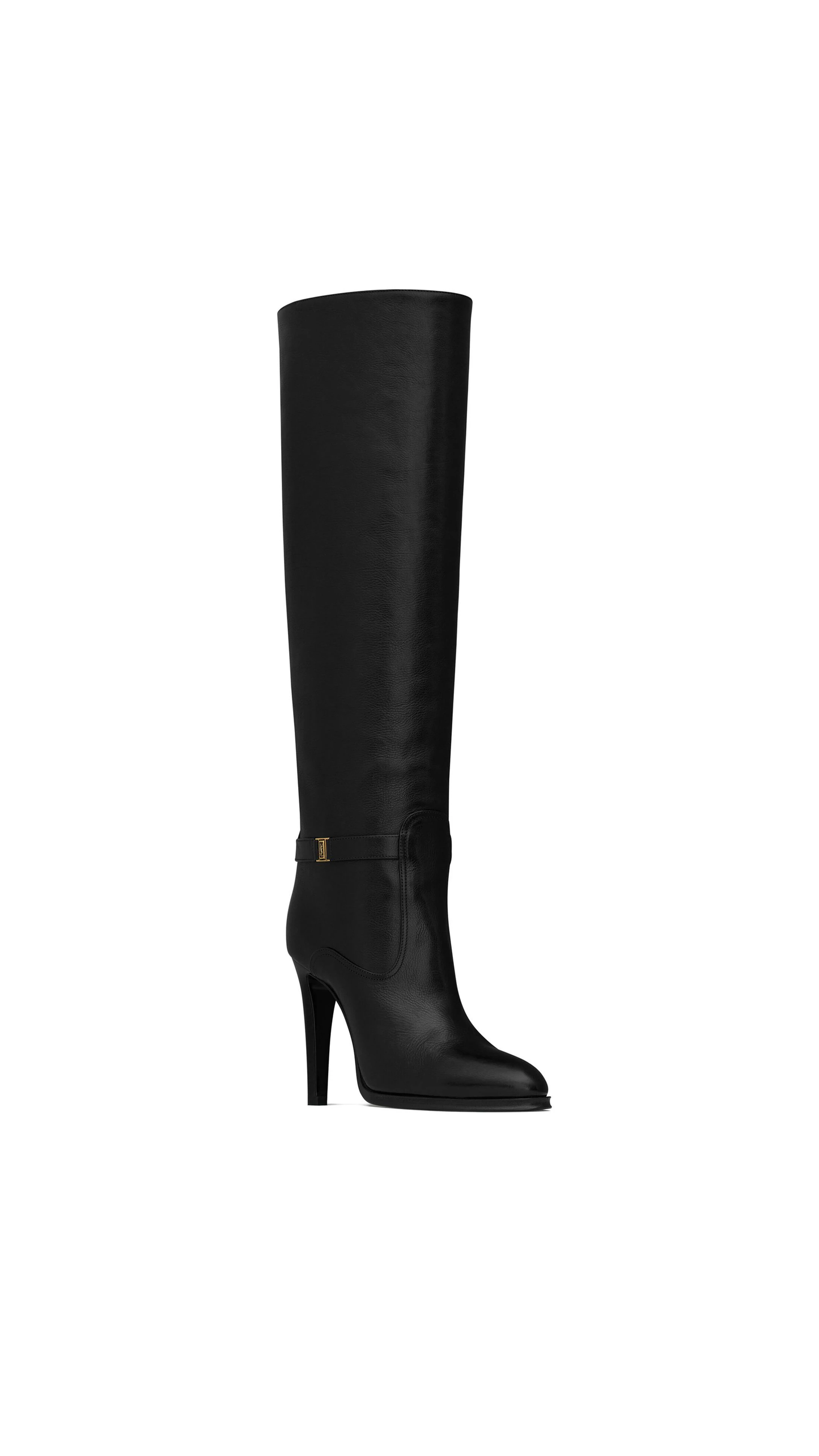 Diane Boots in Grained Leather - Black