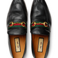 Soft Leather Loafer with Horsebit - Black