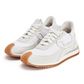 Flow Runner Sneakers in Nylon and Suede - White