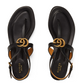 Double G Thong Sandal - Black