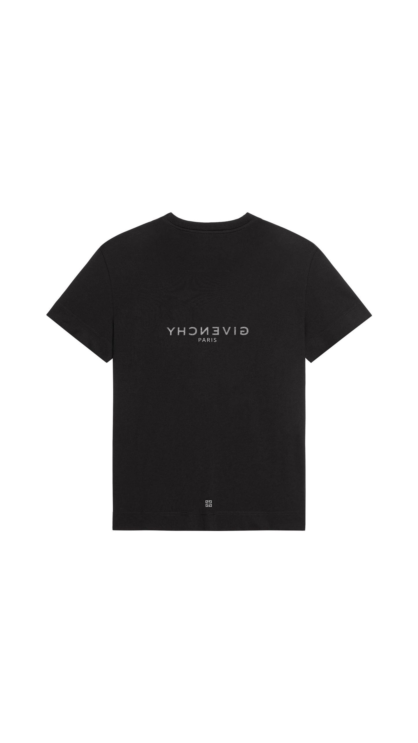 Reverse Oversized T-Shirt in Cotton - Black