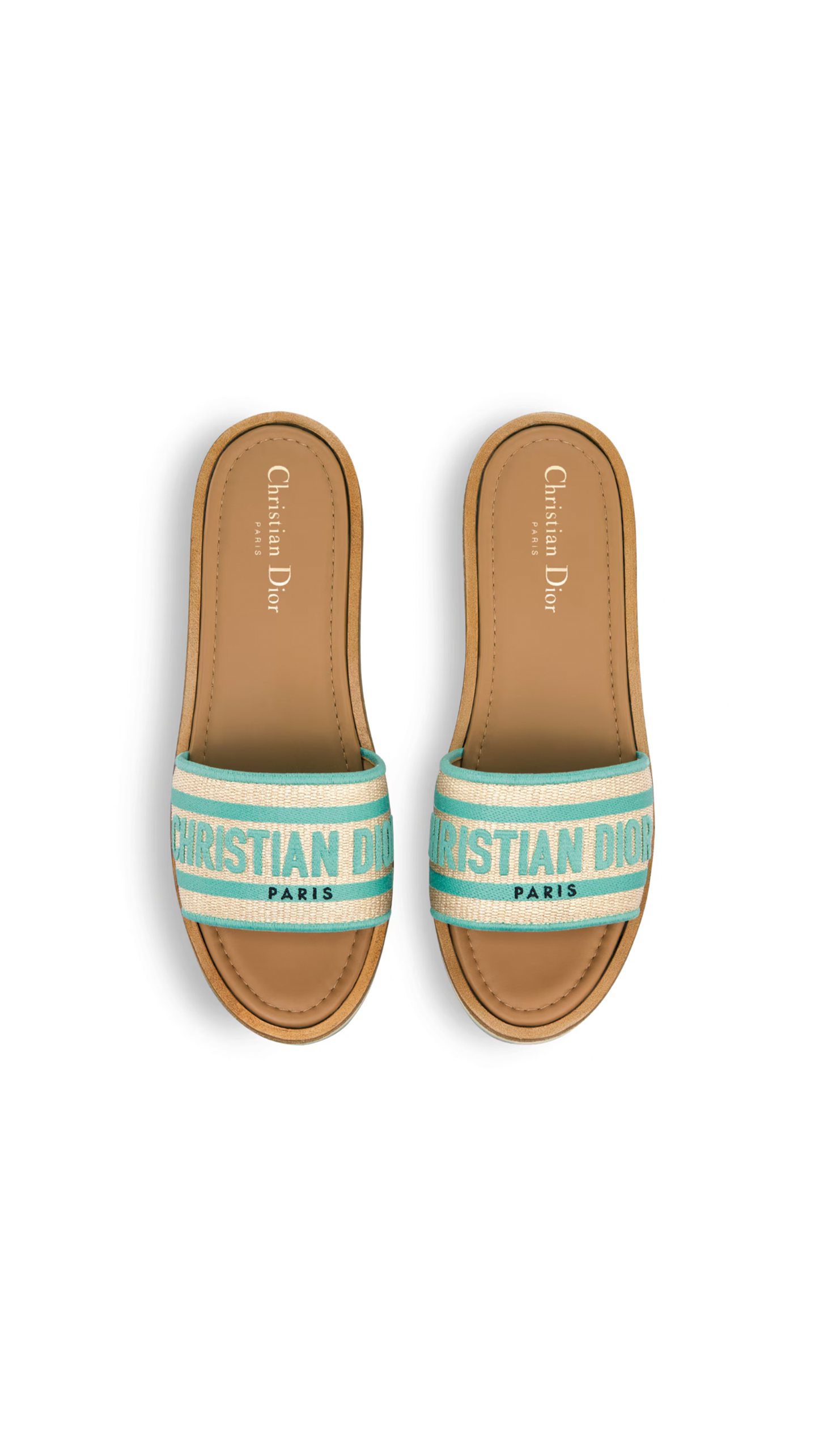 Dioriviera Dway Platform Slide - Aquamarine