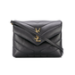 Loulou Toy Strap Bag in Matelassé "Y" Leather - Black