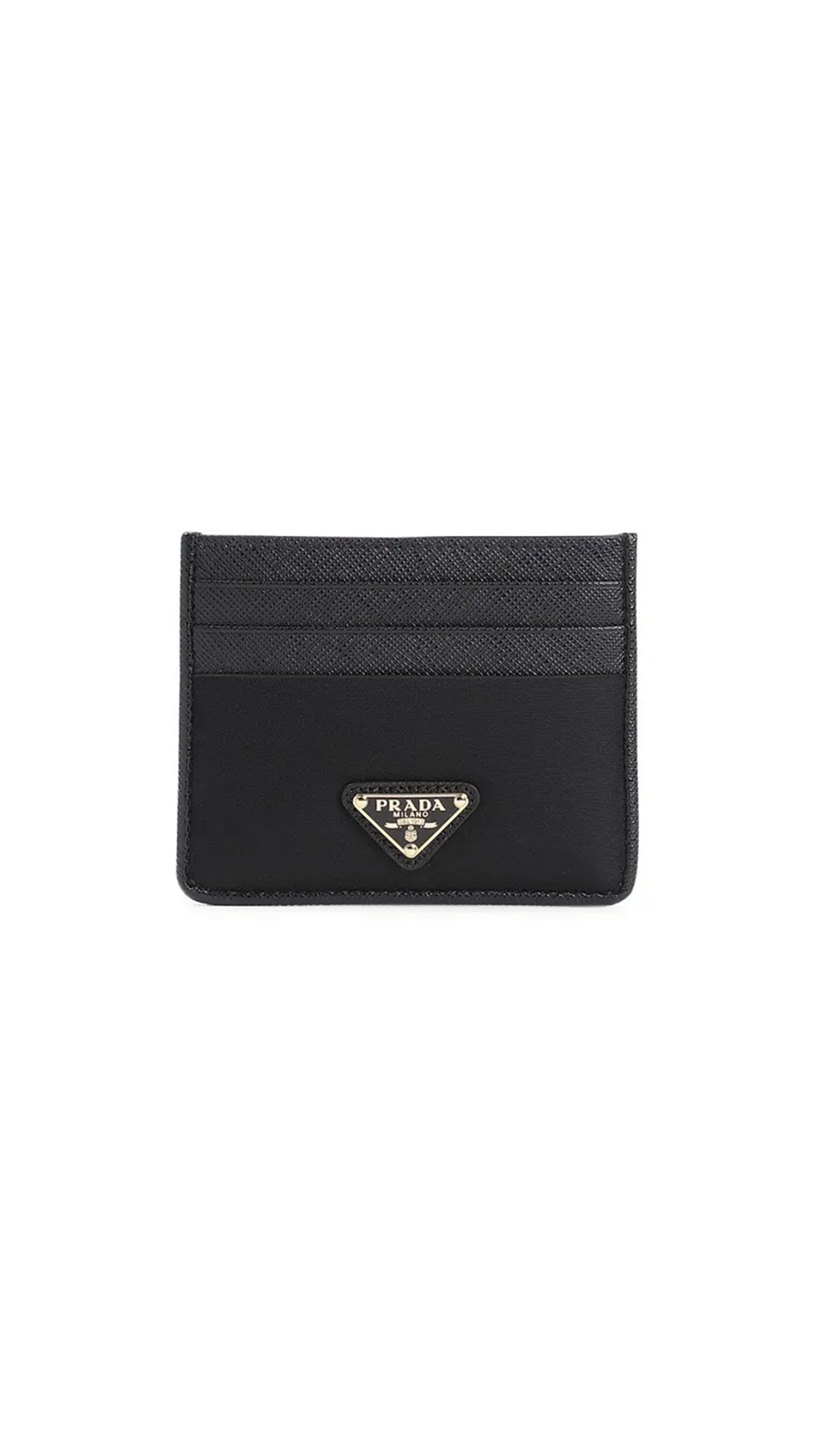 Saffiano  Leather Card Holder - Black - WRONG PICTURE