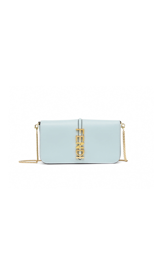 Fendigraphy Wallet On Chain - Light Blue