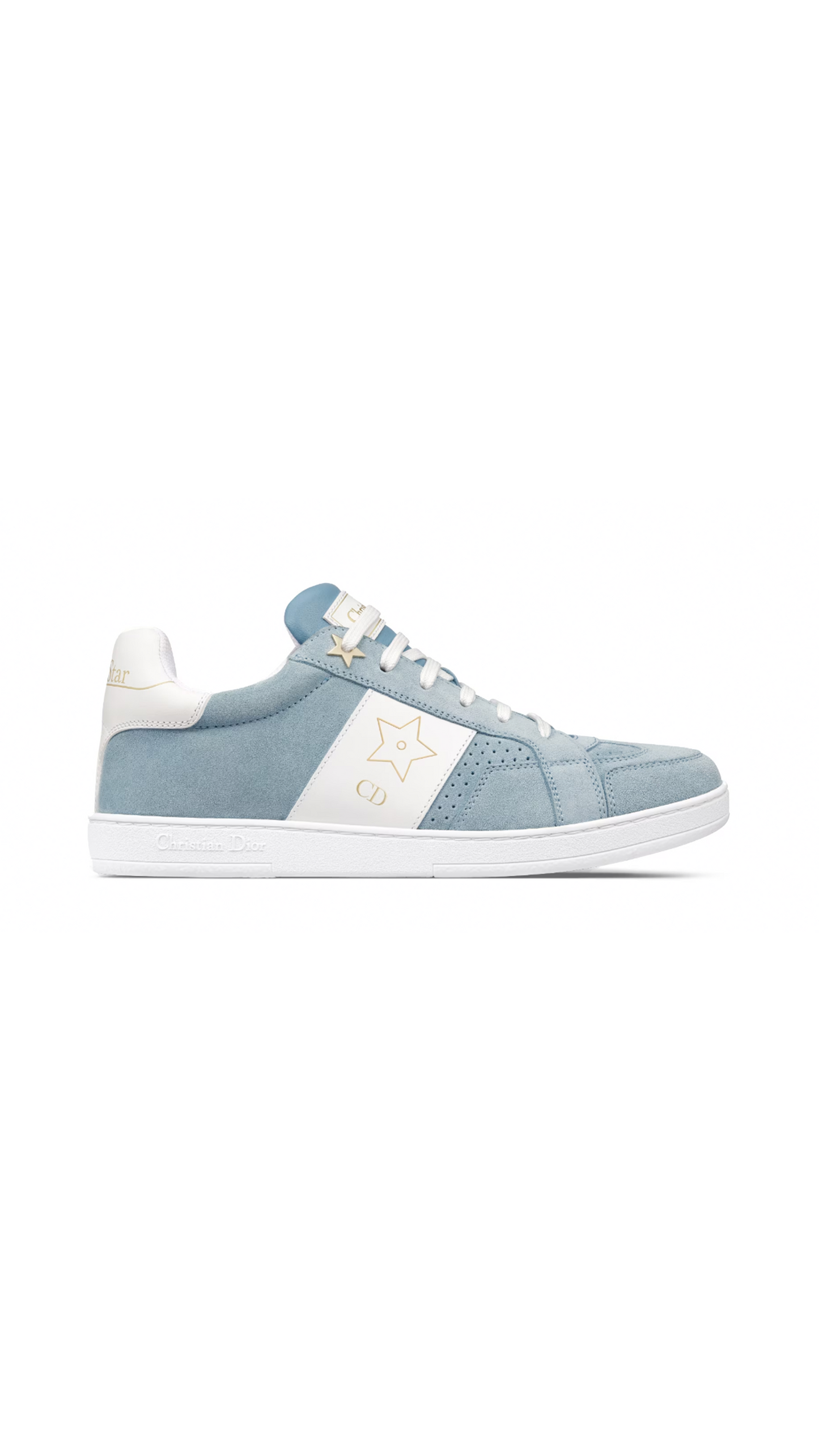 Dior Star Suede Sneaker - Pale Blue/White