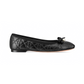 Quilted Cannage Ballerina Flat - Black