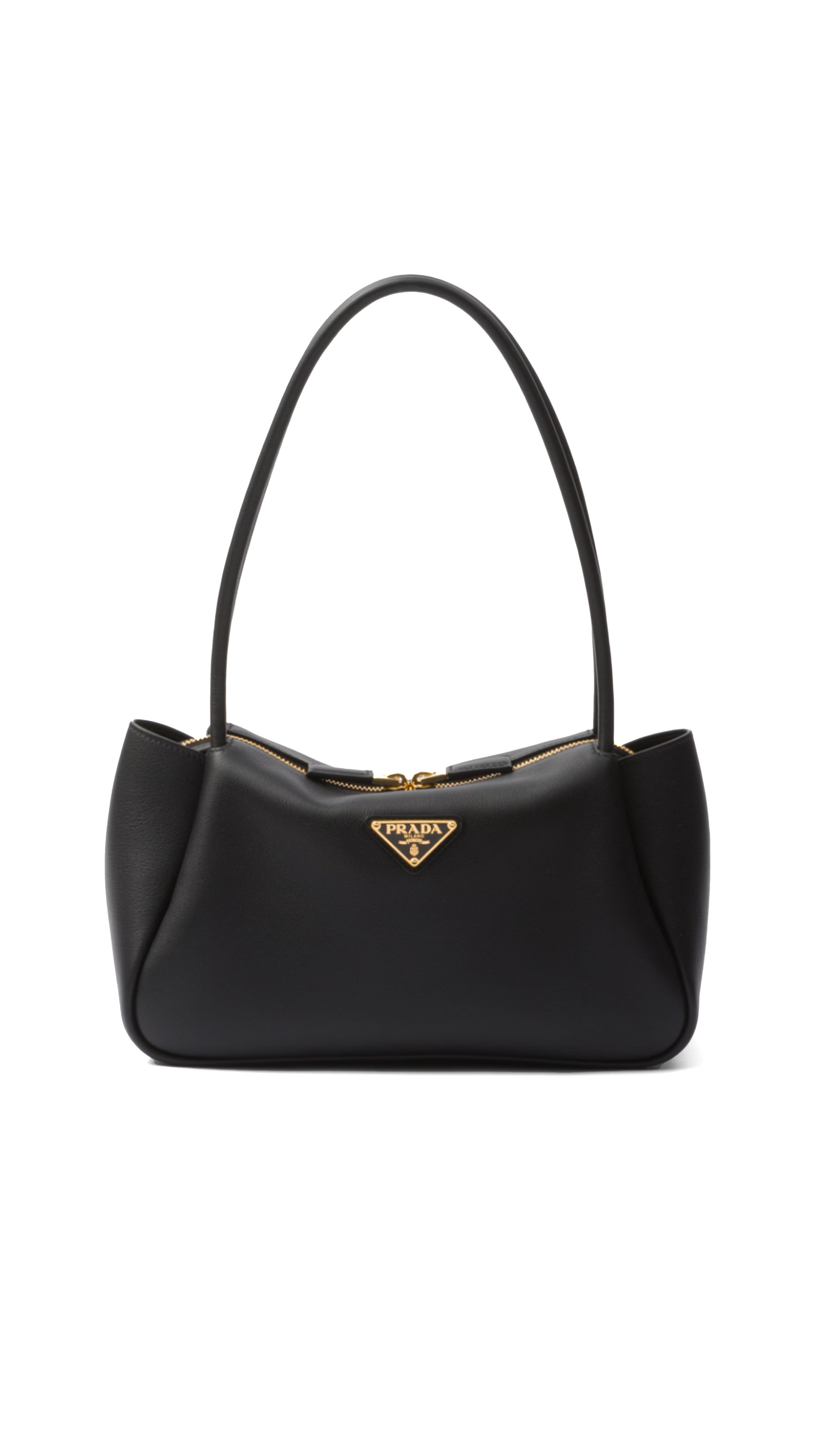 Medium Leather Handbag - Black
