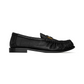 Le Loafer Penny Slippers in Eel - Black