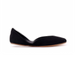 Gemma Ballet Slipper in Suede - Black
