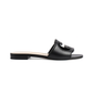 Interlocking G Cut-out Sandals - Black