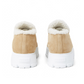 Suede Flatform Loafers with Shearling Lining - Ecru