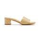 Amy Heeled Mule - Cane Sugar