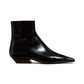 The Marfa Ankle Boot in Brushed Leather - Black