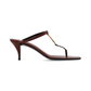 Cassandre Sandals in Smooth Leather - Cigare