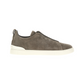 Suede Triple Stitch Low Top Sneakers - Mouse Grey