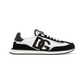 Mixed-Material DG Cushion Sneakers - Black/White
