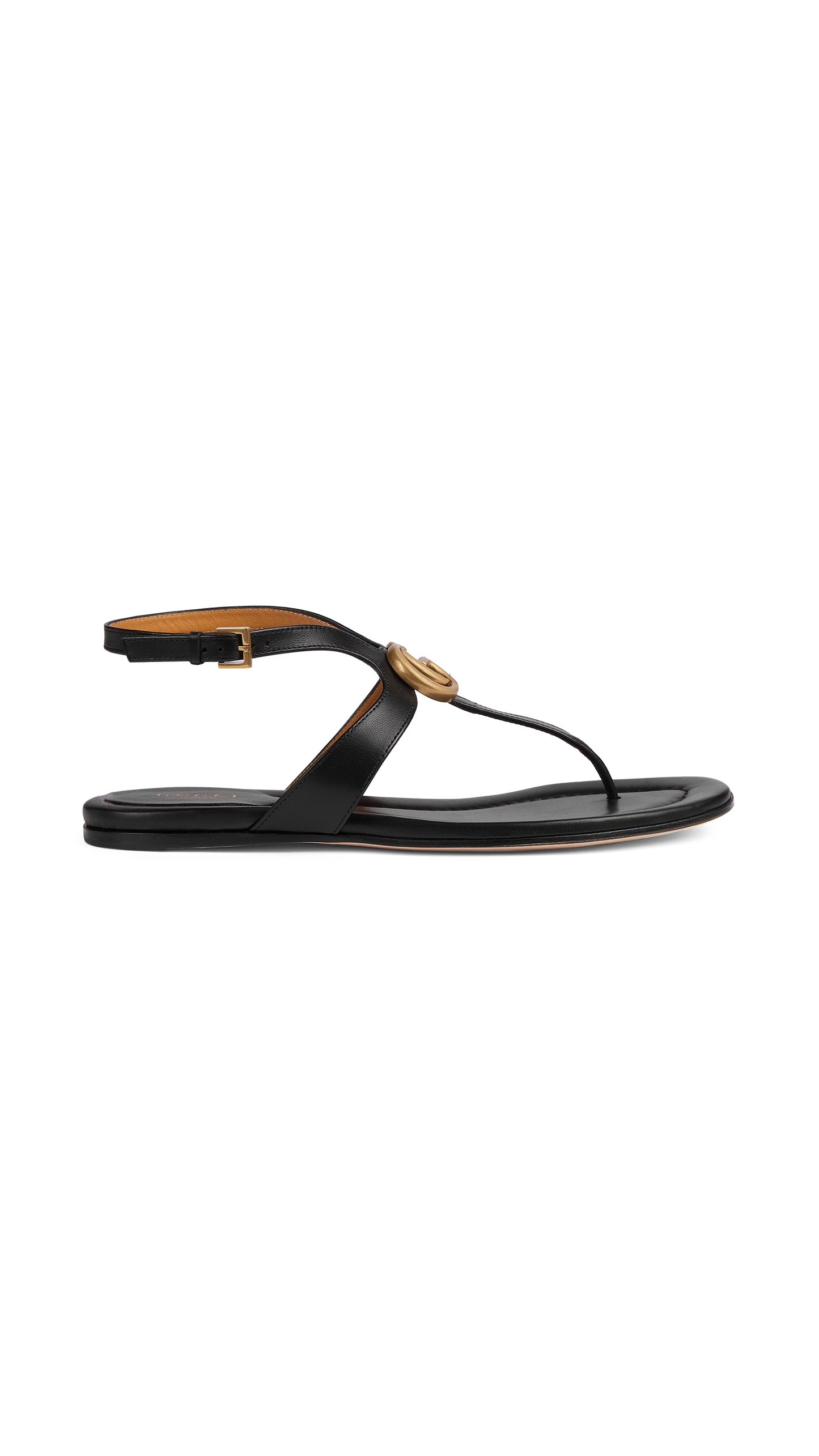 Double G Thong Sandal - Black
