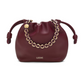 Mini Flamenco Purse in Mellow Nappa Lambskin - Dark Burgundy