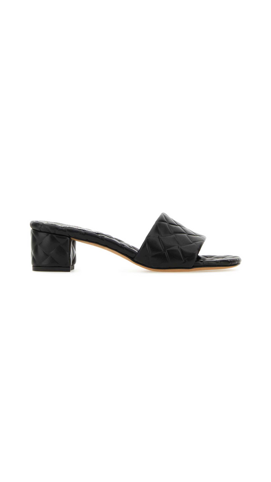 Amy Heeled Mule - Black