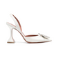 Begum Satin Slingback - White